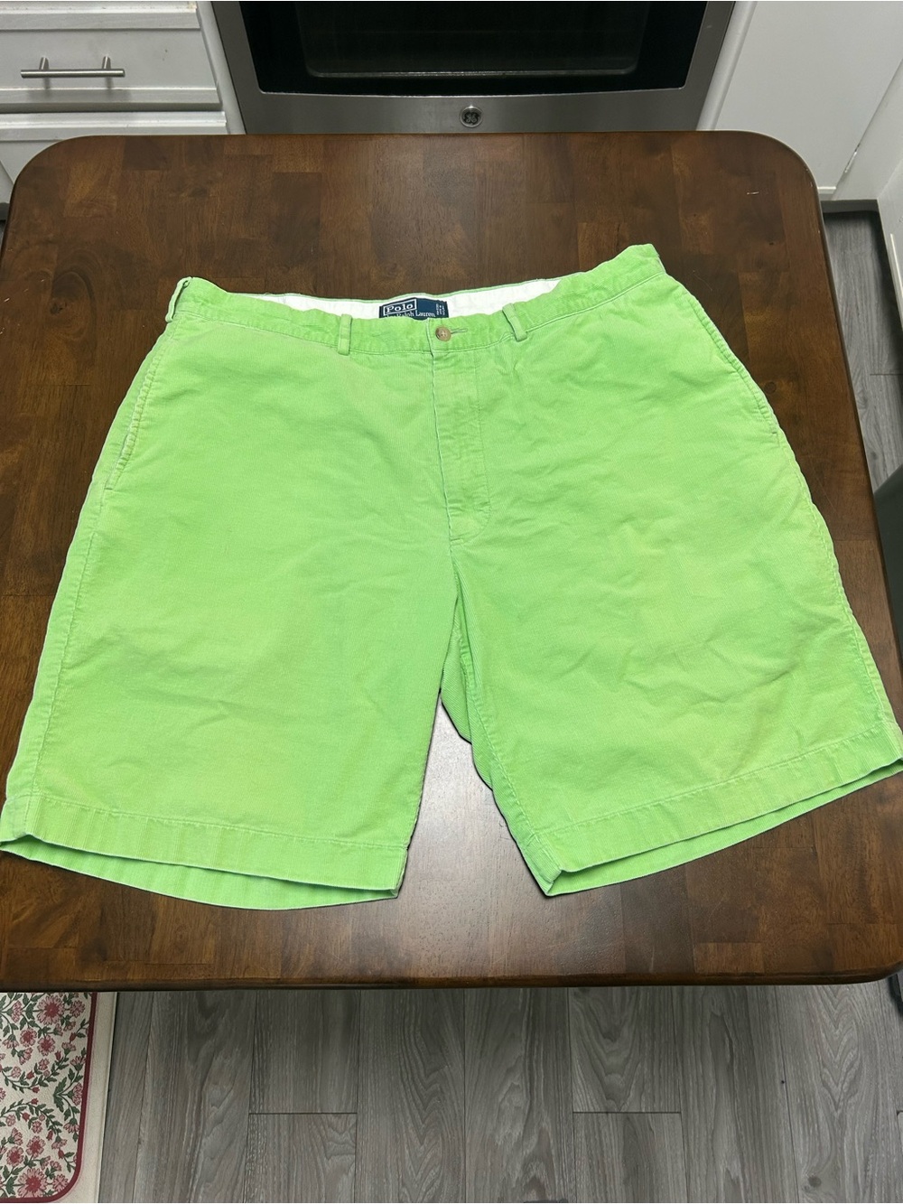 Polo Ralph Lauren Men’s Lime Green Corduroy Cotton Shorts Size 38